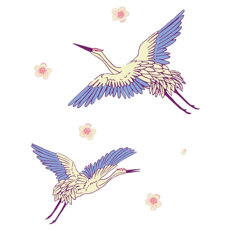 flying cranes