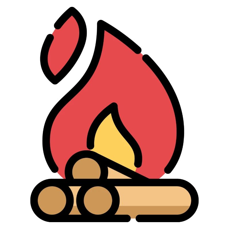 Lagerfeuer Icon Geschenk Idee