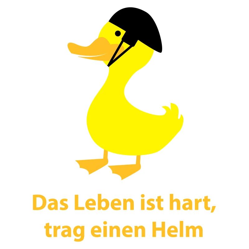 Ente mit Helm