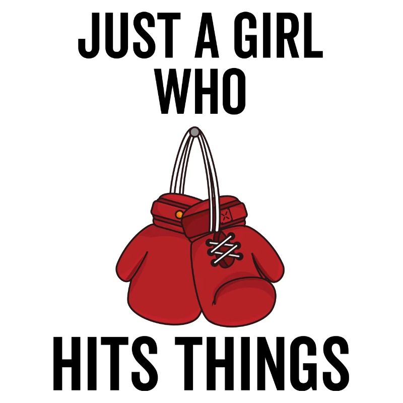 Nur ein Mädchen, das Dinge trifft