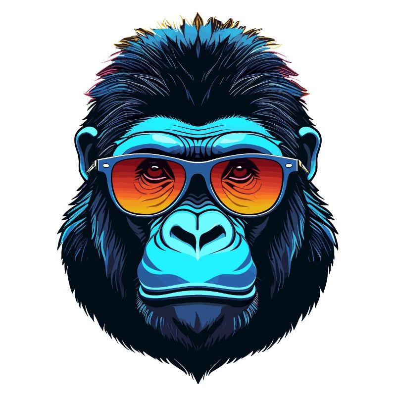 Gorilla-Gesicht