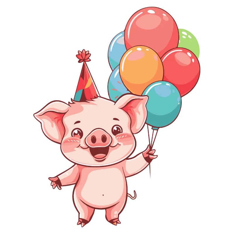 Schwein Geburtstag Comic