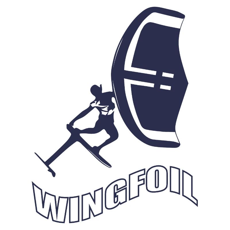 Windfoil Surfer Silhouette