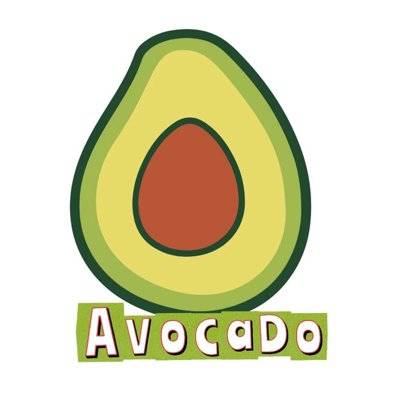 Avocado Pop-Art Illustration