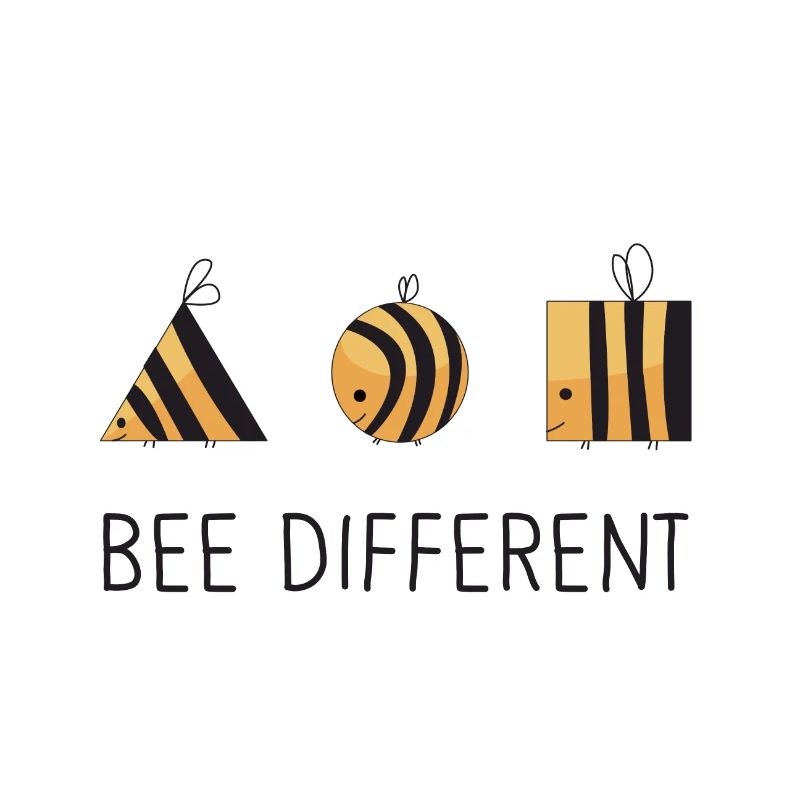 Bee different Believe in yourself self confidence bee