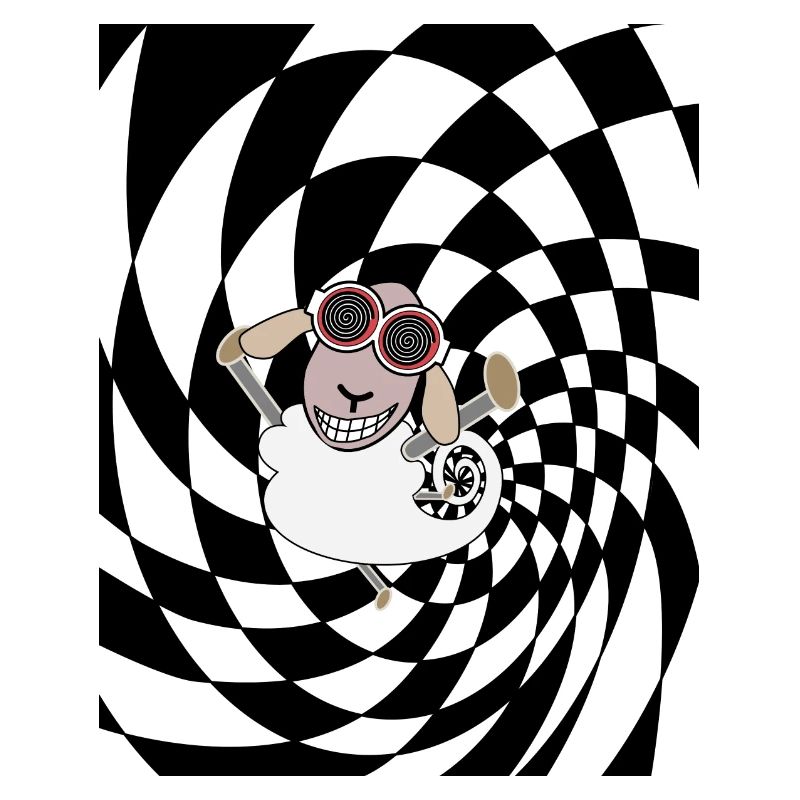 psychedelic sheep