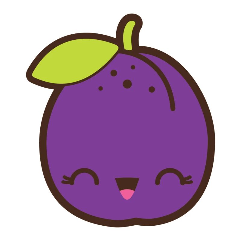 Prune mignonne Smile Kawaii