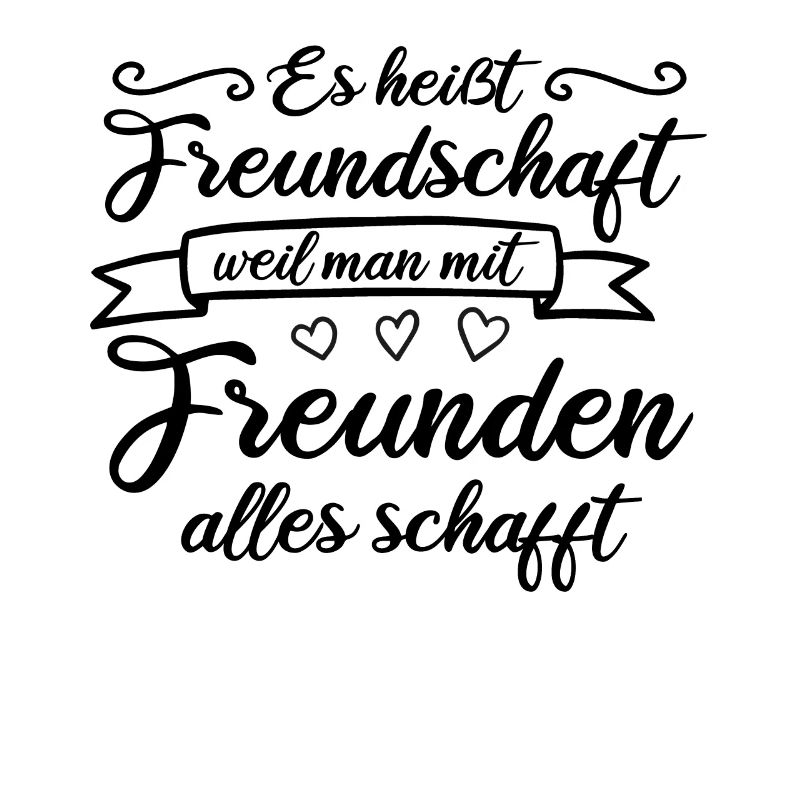 Es heißt Freundschaft Beste Freunde BFF Geschenk