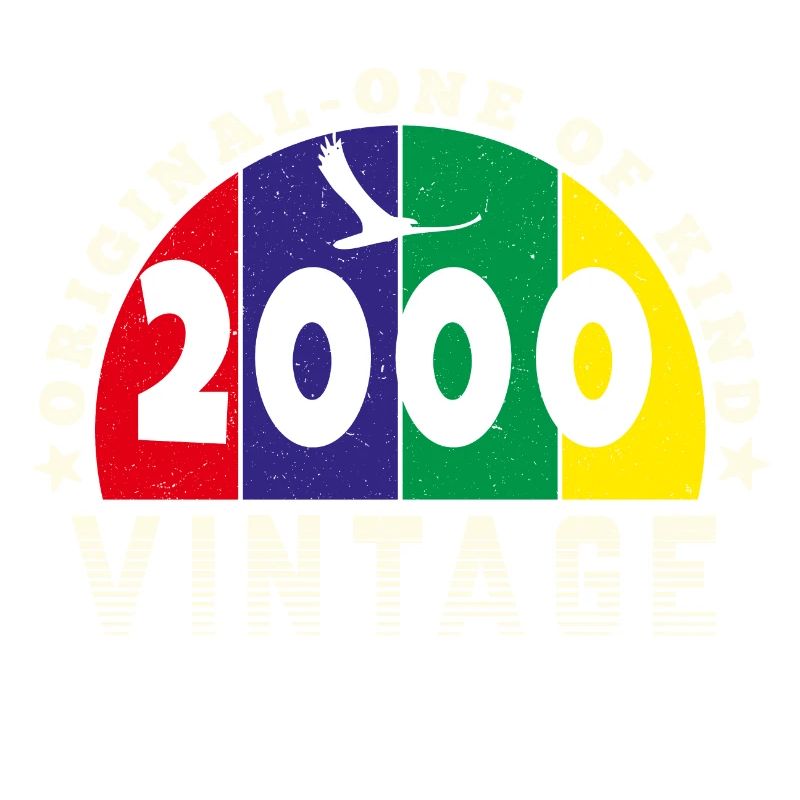 Vintage 2000 Retro - Bursdag