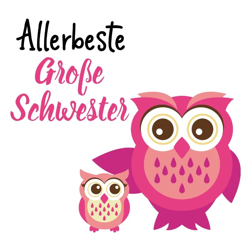 beste große Schwester Eule große Schwester