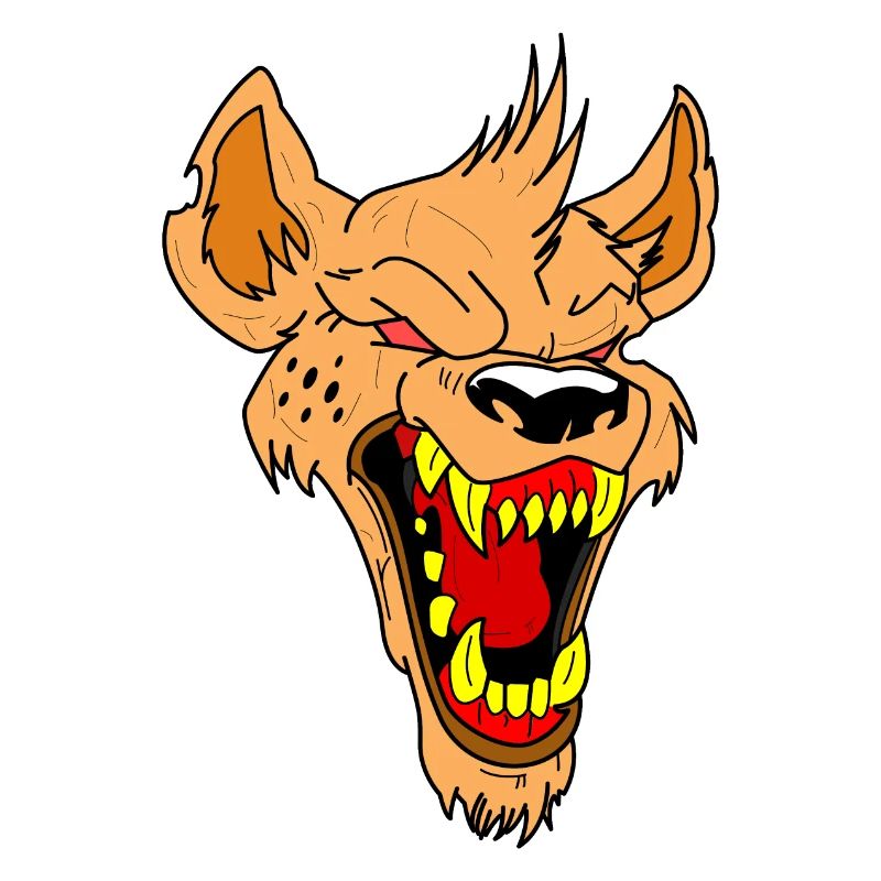 Crazy Wolf Head Gift Idea Vector