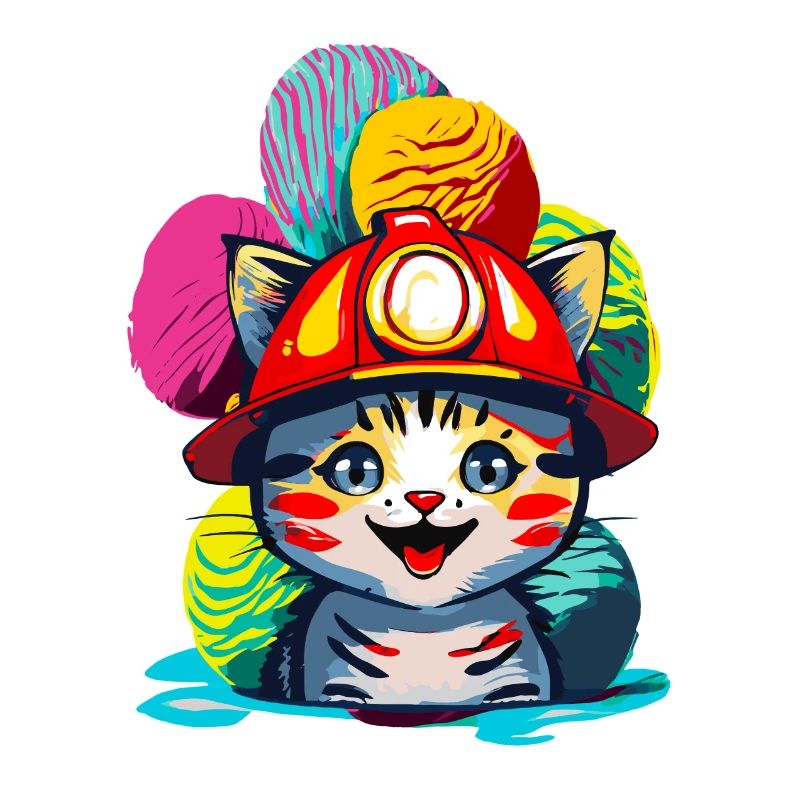 Firefighter Cat