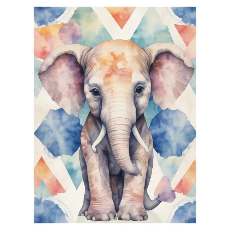 Éléphant coloré