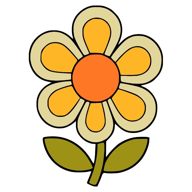 70s flower pattern retro flowerpower