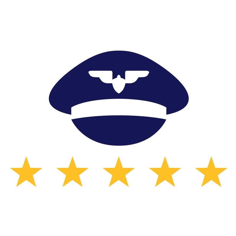 Der Hut eines Piloten in Uniform