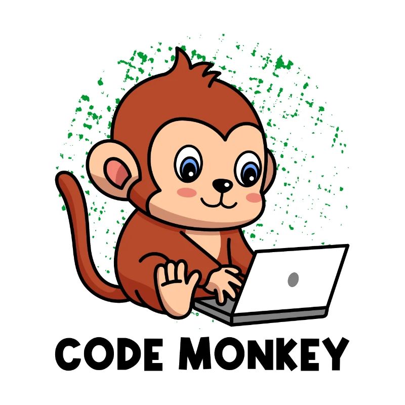 Code Monkey Programming Coder Computer Geek Develo