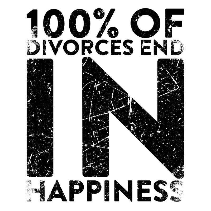 100% des divorces se terminent avec de la chance pour le