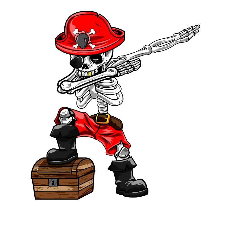 Déguisement de carnaval de pirate squelette