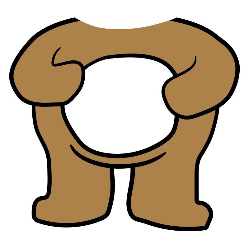 baer koerper without upside-down suesser smaller t