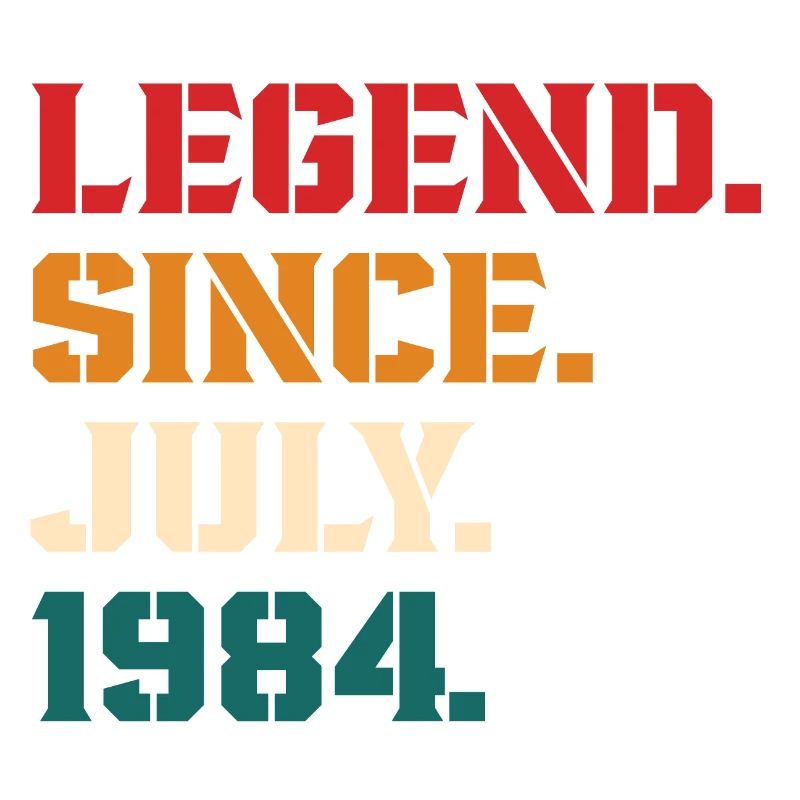 Legende seit Juli 1984