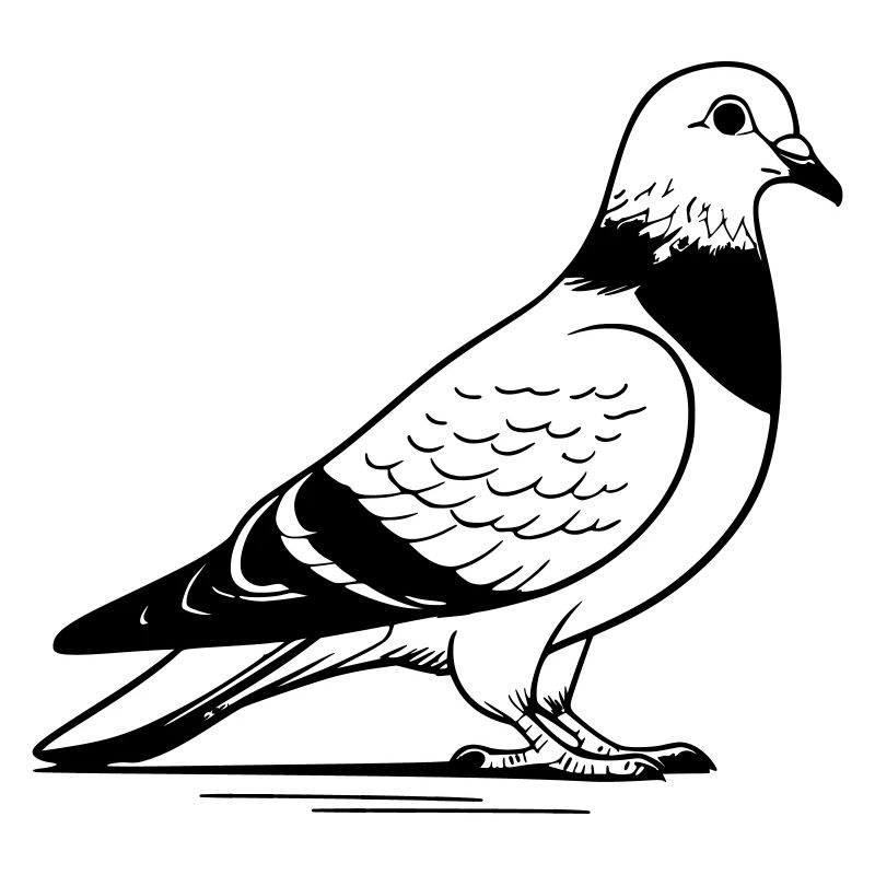 Pigeon des rues comme illustration vectorielle