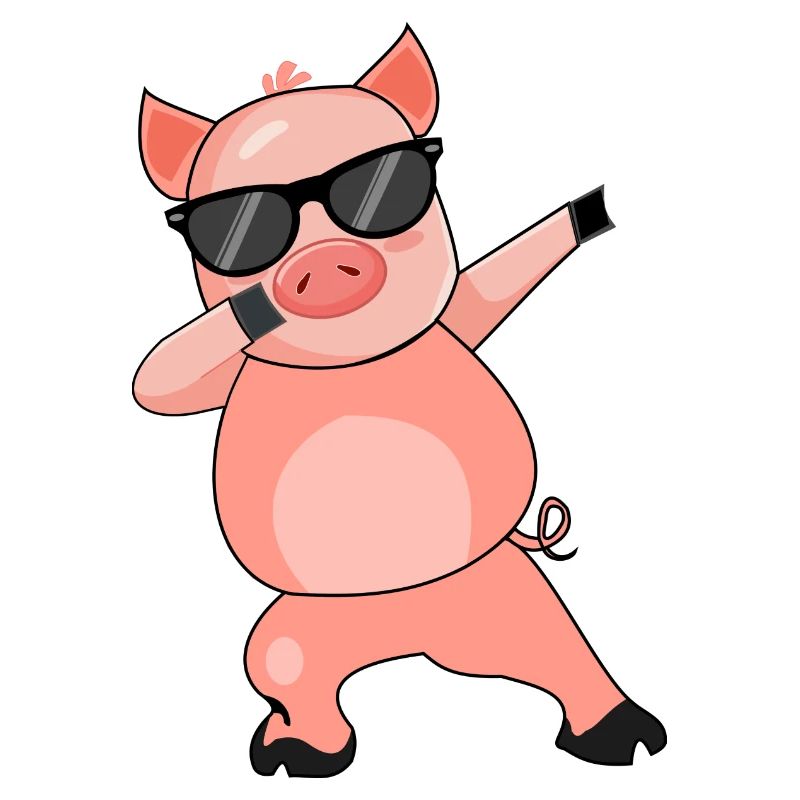 Pig Dabbing Vector Cool