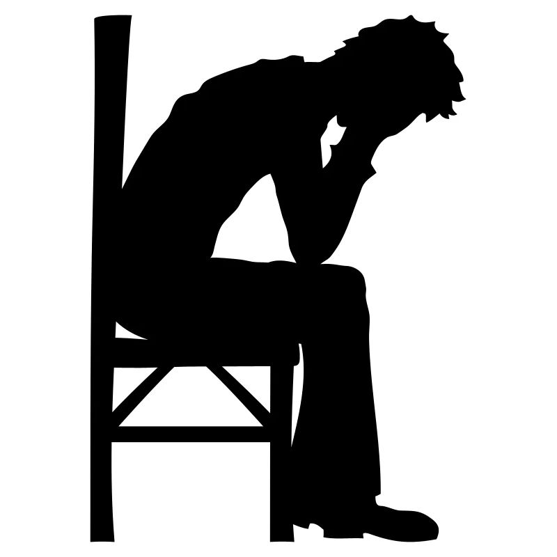 Depression sitzend Design