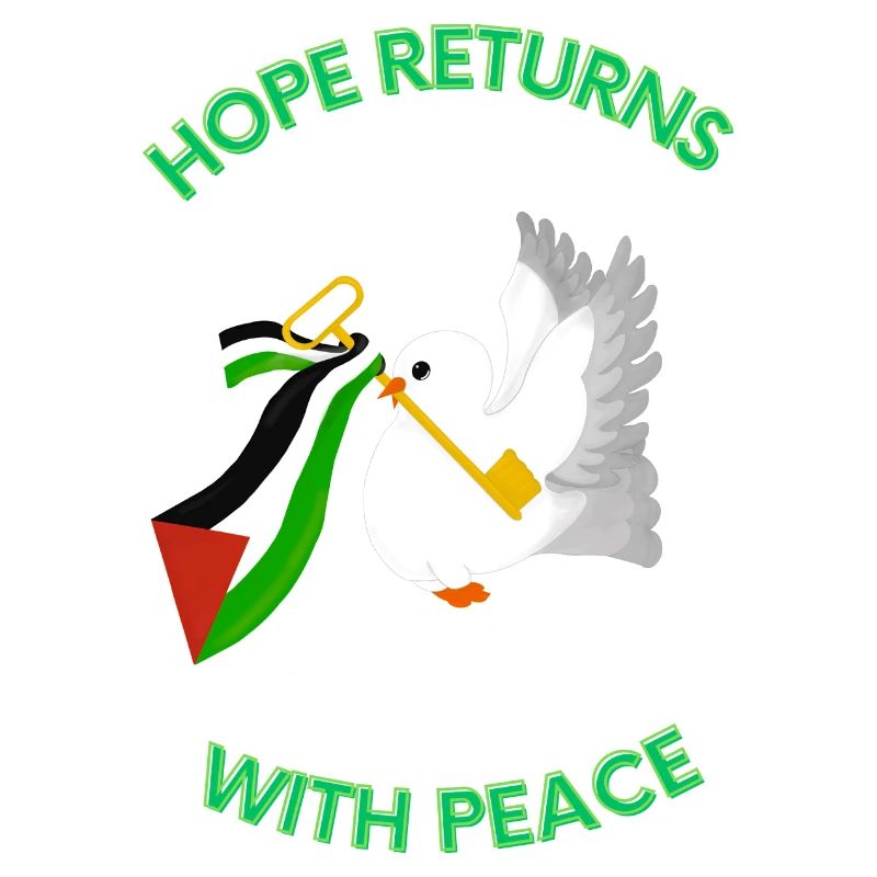 Hope Returns with Peace - Palestine Design
