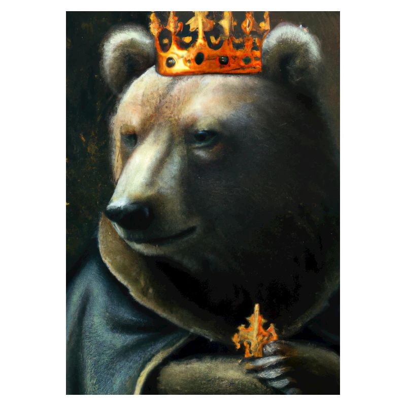 Bär mit Krone