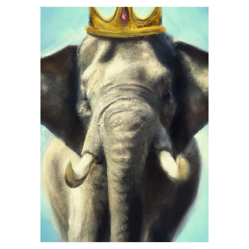 Elefant mit Krone