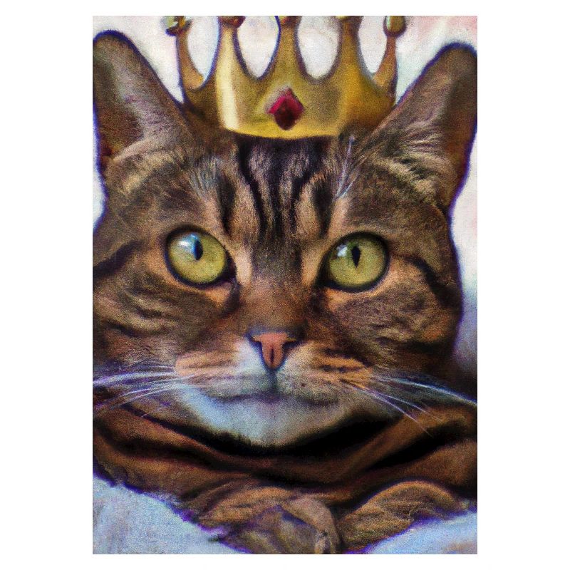 Katze mit Krone