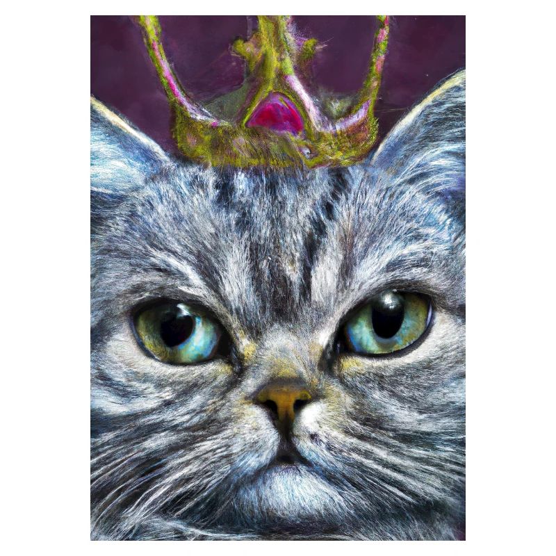 Katze mit Krone