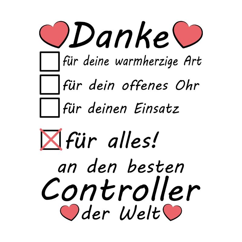 Controller Beruf Abschiedsgeschenk Danke sagen