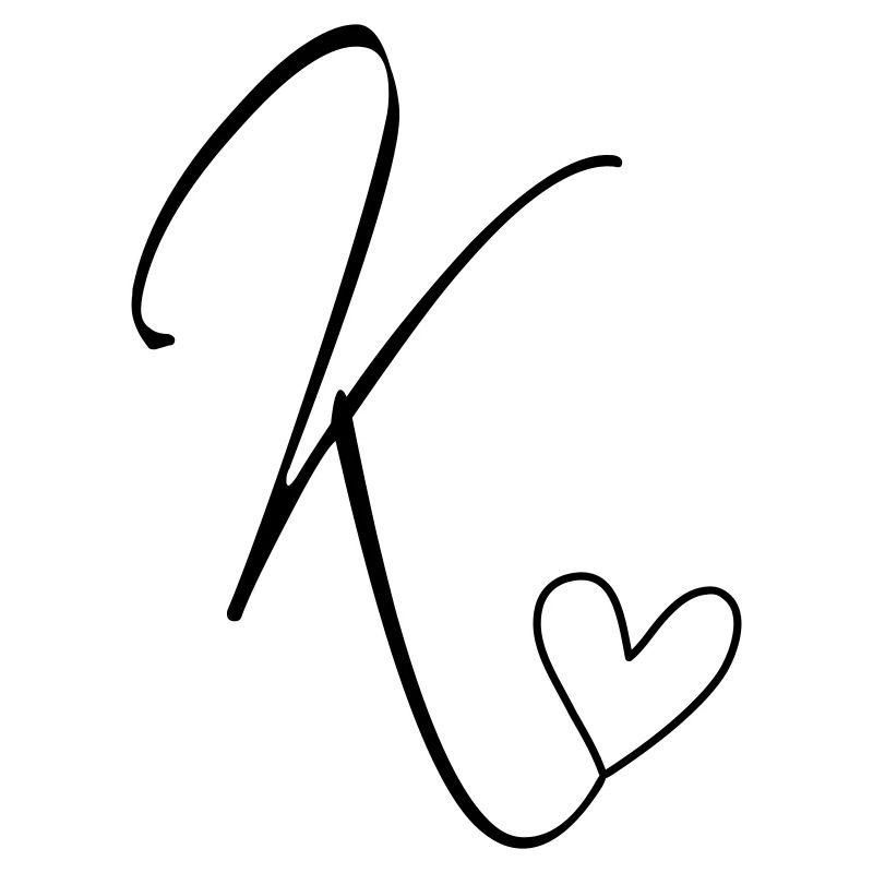 Letter K Letter-K Calligraphy