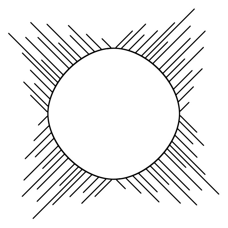 circle frame ring stripe lines around border c