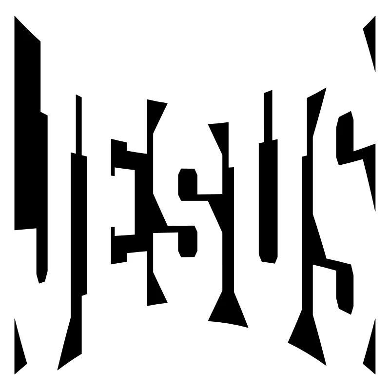 frais logo, conception, texte jésus christ