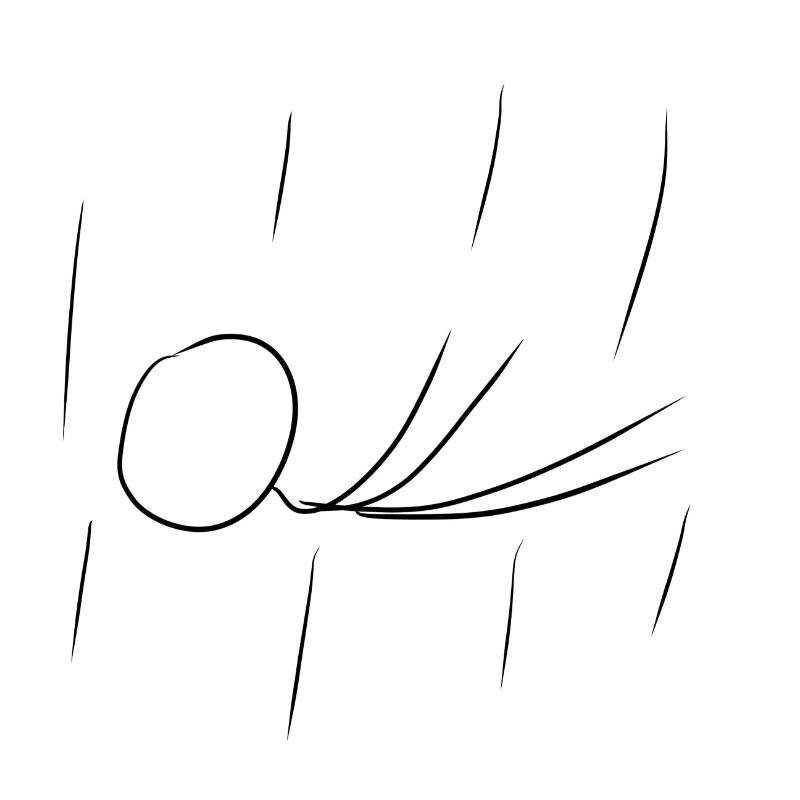 falling rain