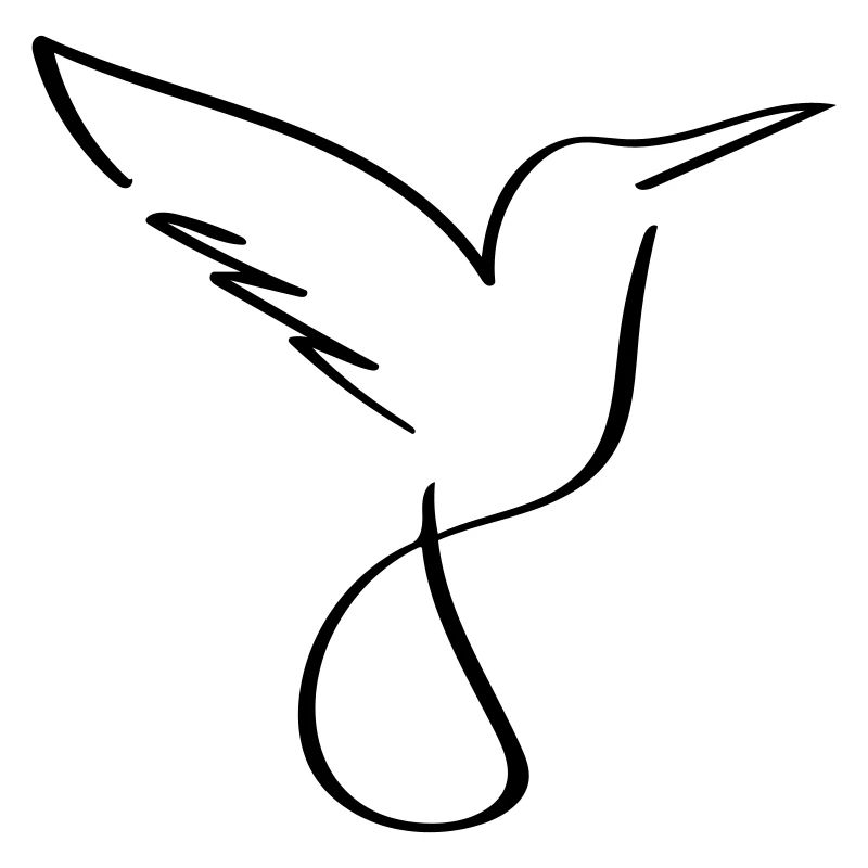 Vogel Line Art - Minimaliste