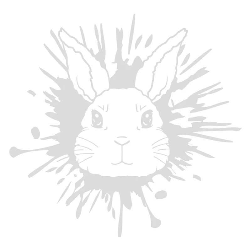Éclaboussures de lapin éclaboussures de couleur