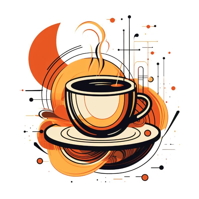 Designer coffee mug
