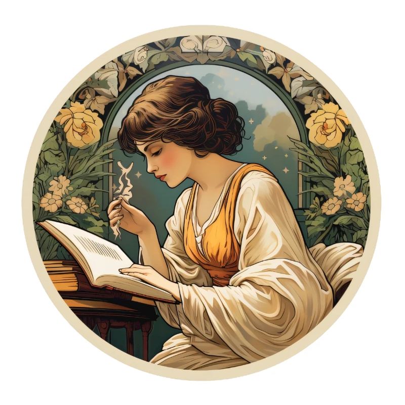 Frau lesend