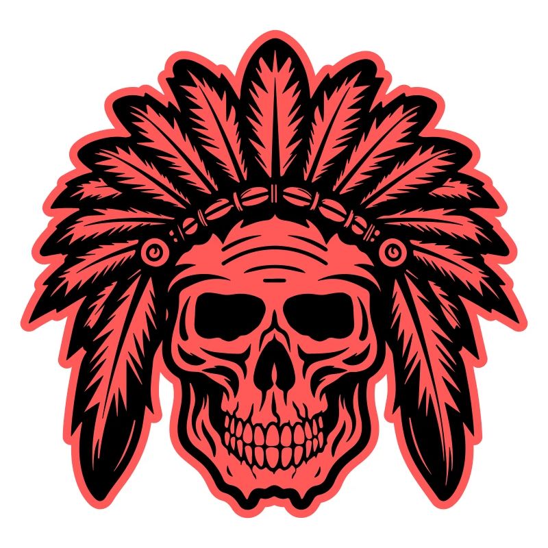 Apache Indianer Häuptling Totenkopf