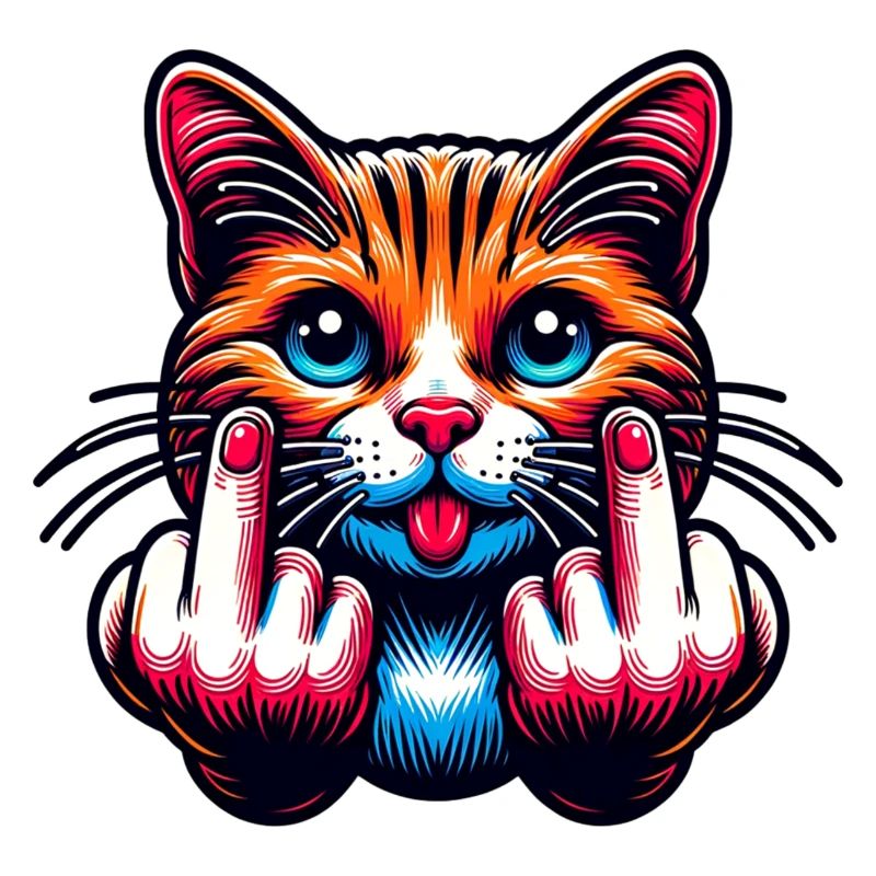 Drôle de chat maléfique