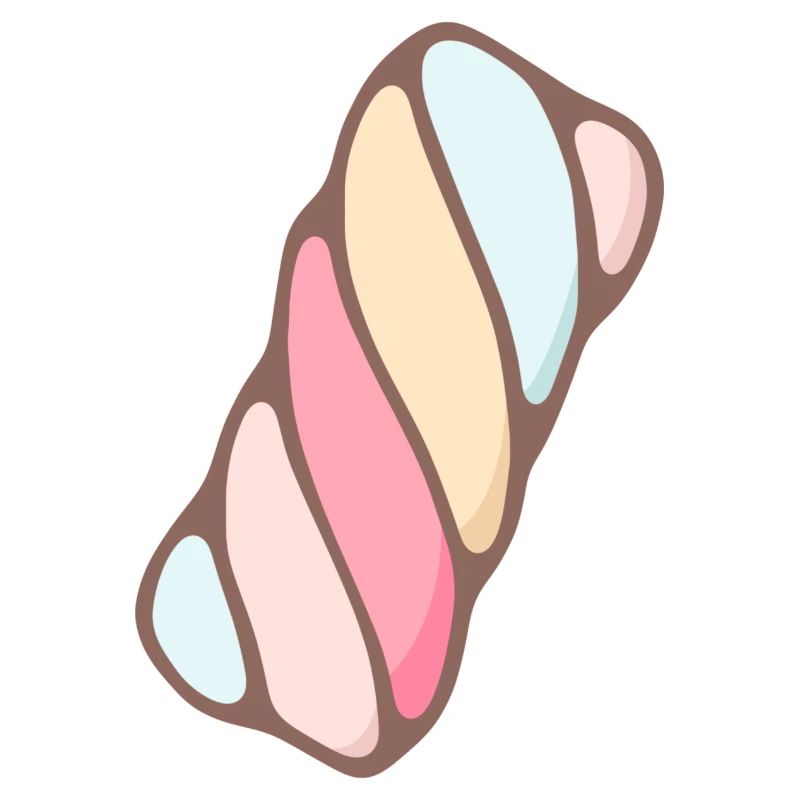 Mehrfarbiger Marshmallow