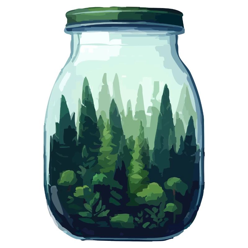 Wald im Glas