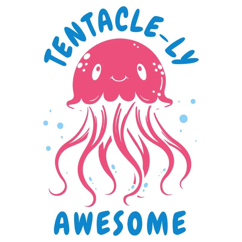 Tenacle-ly Awesome - Méduse avec tentacules