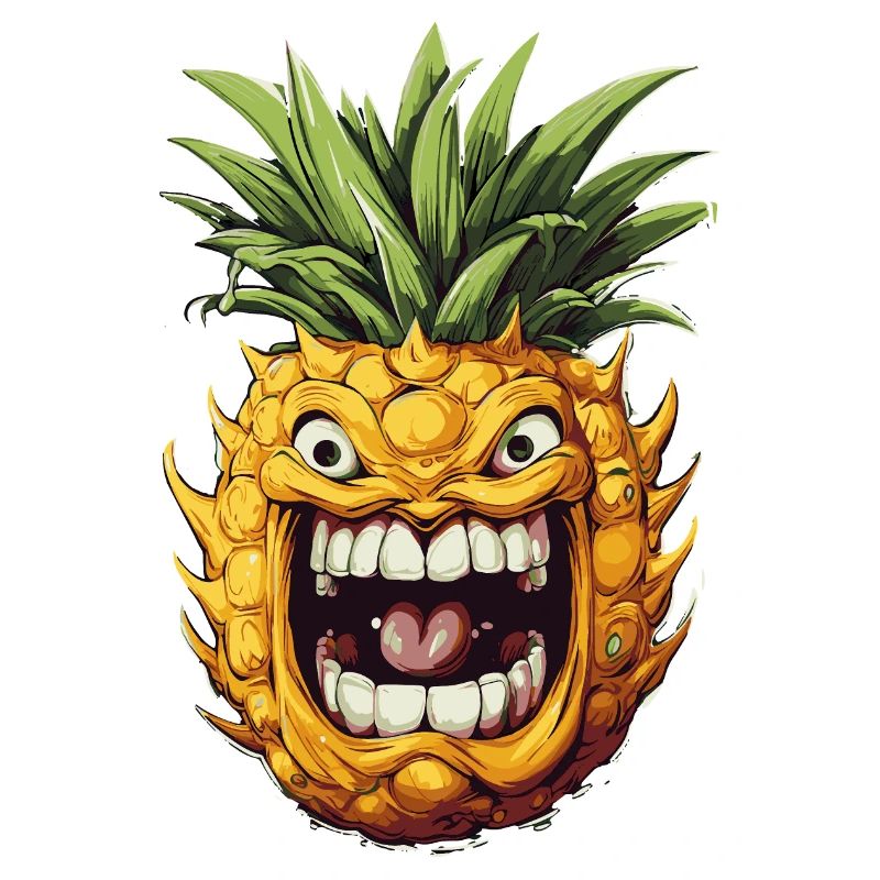 Lustiges Ananas Obst