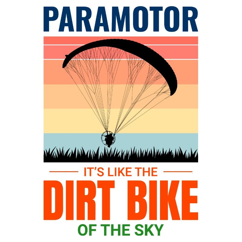 Paramotor Pilot Paramotoring Dirt Bike Paraglider