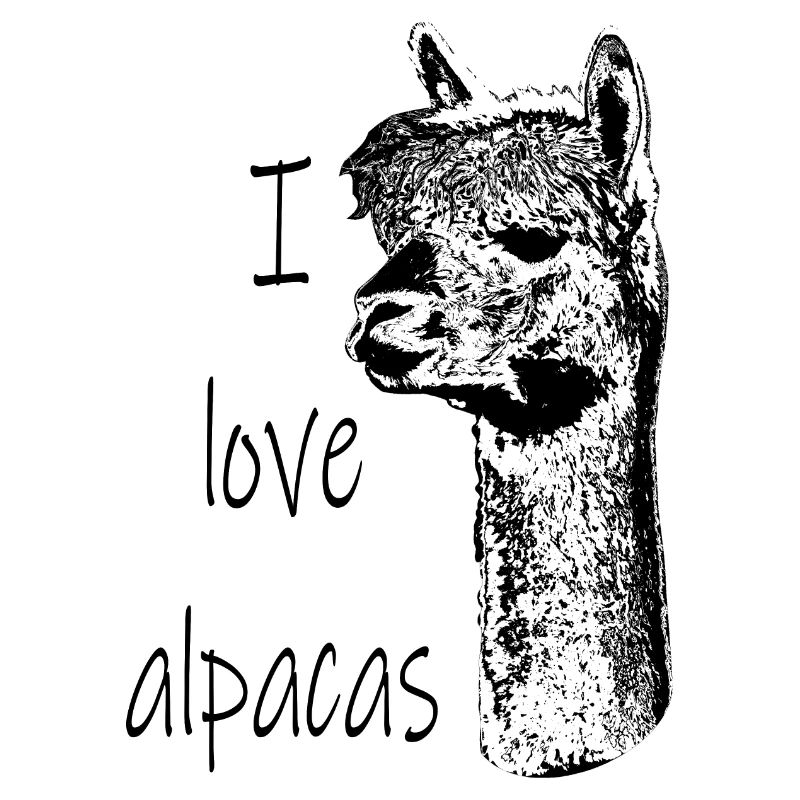 Alpaga doux et mignon