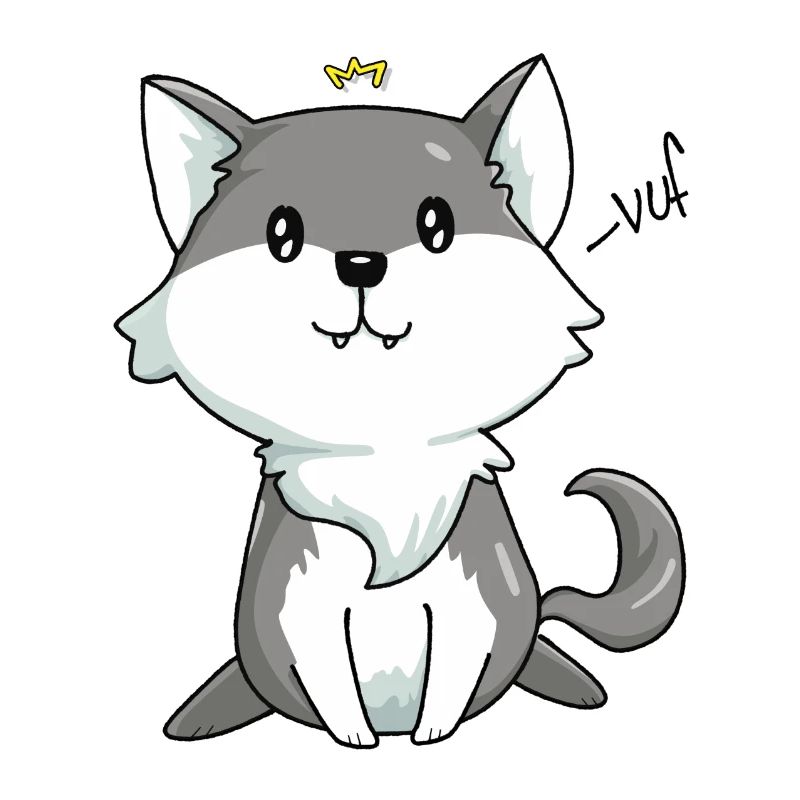 Kawaii Wolf König
